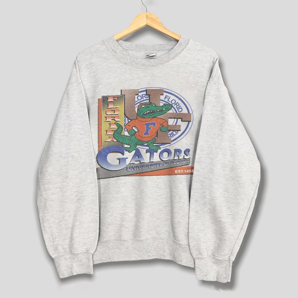 Vintage NCAA University of Florida Gators Logo Sweatshirt, Florida Gators Shirt